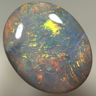 SOLID SEMI BLACK OPAL Bright fire throughout SEE VIDEO